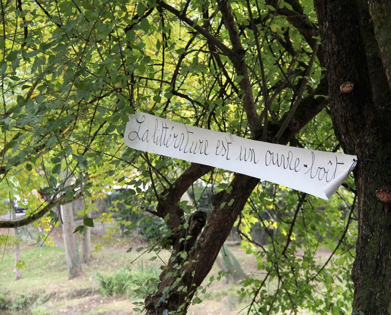 Écritures réactives [Les Ailleurs, Charleville-Mézières, France], 15 octobre 2016. Photo : Jacques Delforge.